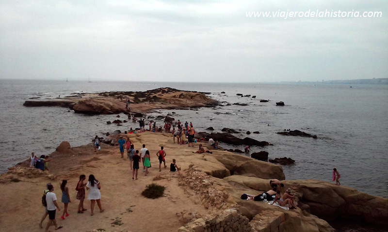 fotografía del islote sur de Tabarca