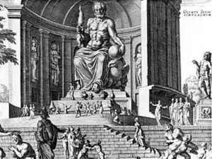 imagen de Estatua de Zeus en Olimpia según Heemskerck