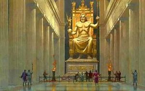 imagen de estatua de Zeus en Olimpia