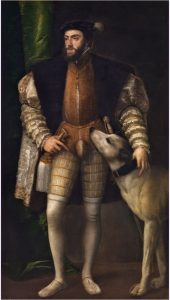 imagen de El emperador Carlos V con un perro