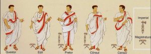 imagen de república romana - Toga pretexta en las diferentes magistraturas