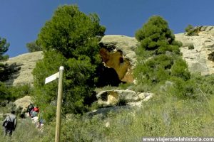 Llegando a la Cueva de la Horadada