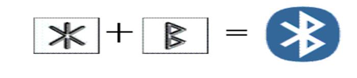 Fotografía del logotipo de Bluetooth