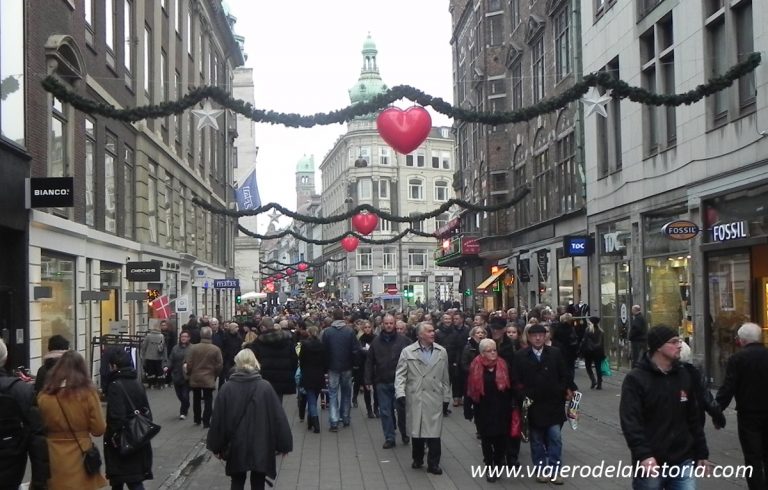 imagen de calle Strøget, Copenhague