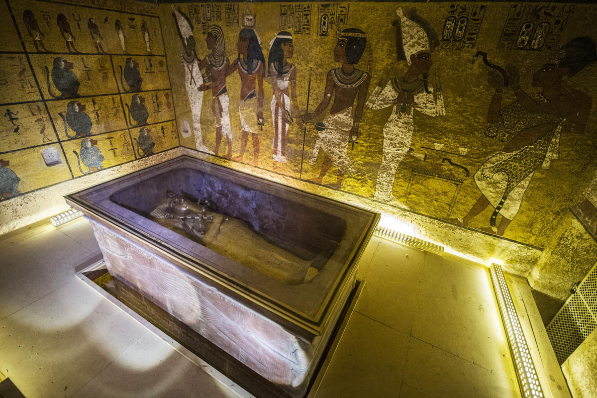 imagen de la tumba de Tutankhamón en Luxor, Egipto