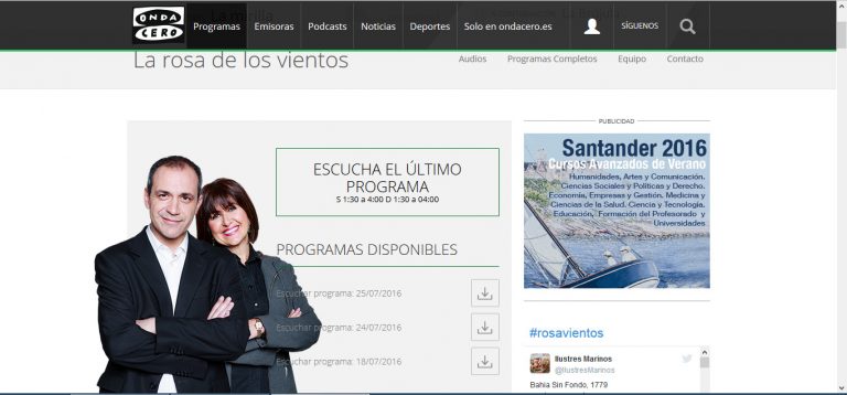 imagen de La Rosa de los Vientos en Onda Cero