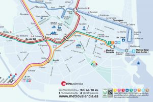 Qué ver en Valencia: plano del Metro
